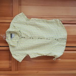 Columbia Sportswear Co Short Sleeved Button Down Shirt Lime Green Size L
